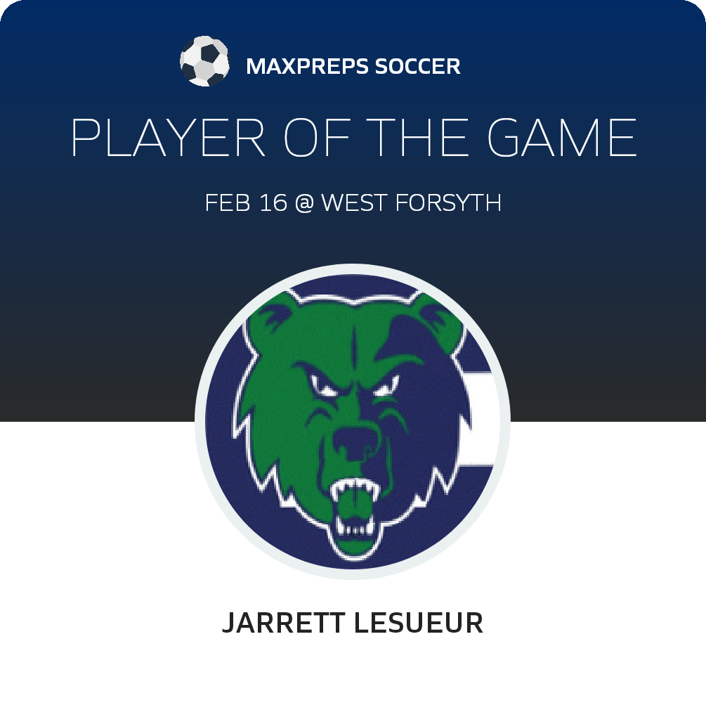 #11 Jarrett LeSueur Player of the Game badge