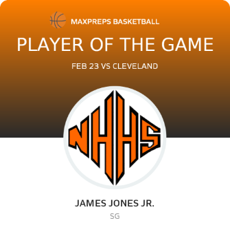 #24 James Jones Jr. Player of the Game badge