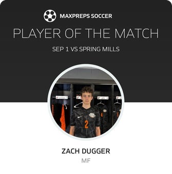 Zach Dugger, Martinsburg Man of the Match