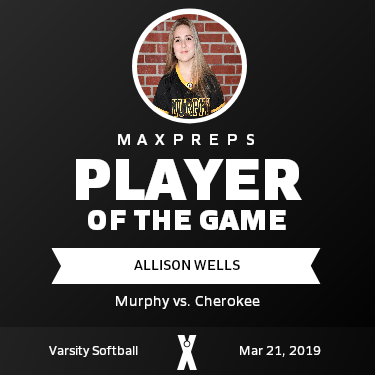 #27 Allison Wells Player of the Game badge