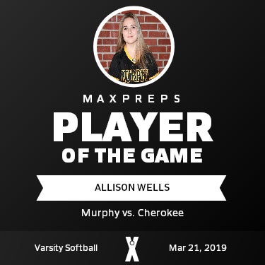 #27 Allison Wells Player of the Game badge