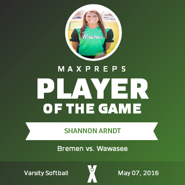 #6 Shannon Arndt Player of the Game badge