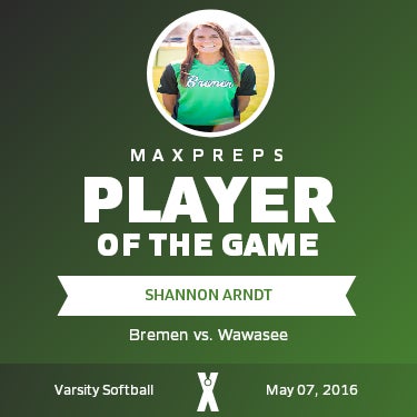 #6 Shannon Arndt Player of the Game badge