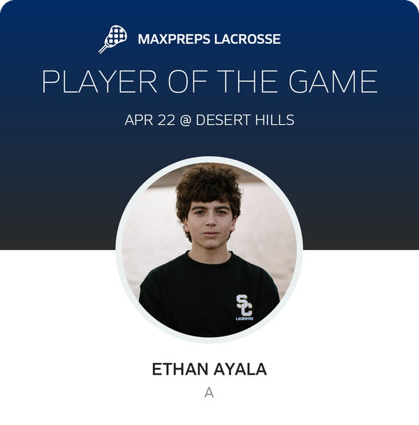 #28 Ethan Ayala Player of the Game badge