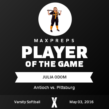 #4 Julia Odom Player of the Game badge