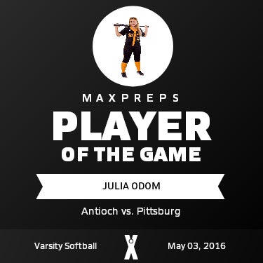 #4 Julia Odom Player of the Game badge