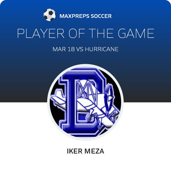 #10 Iker Meza Player of the Game badge