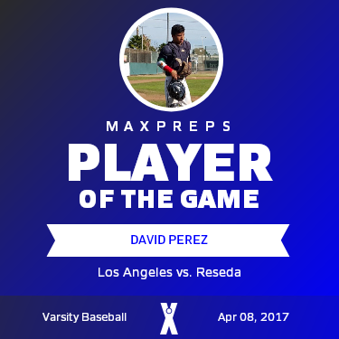 #23 David Perez Player of the Game badge