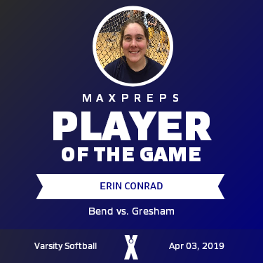#9 Erin Conrad Player of the Game badge