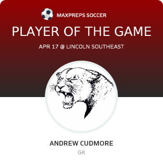 #0 Andrew Cudmore Player of the Game badge