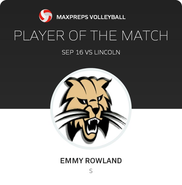 #16 Emmy Rowland Player of the Game badge