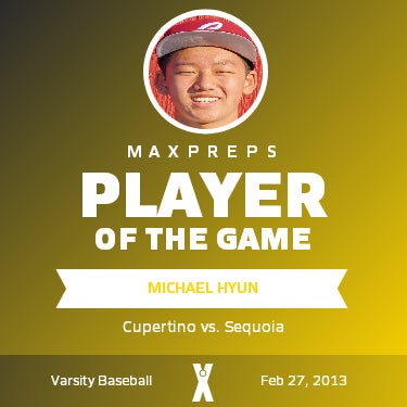 #9 Michael Hyun Player of the Game badge