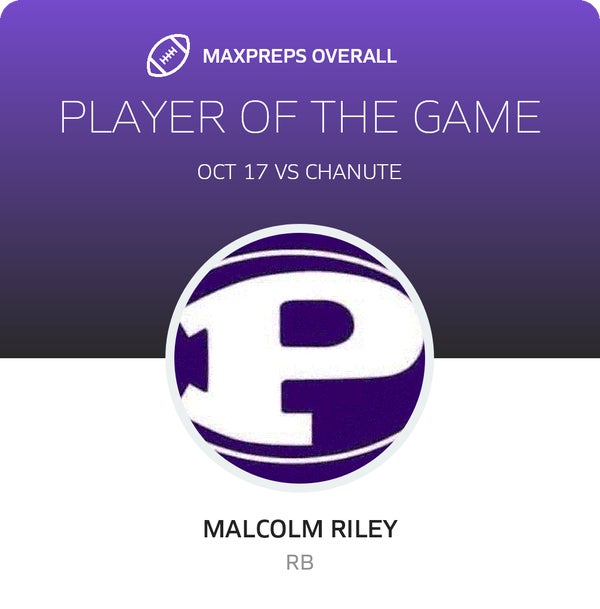 #28 Malcolm Riley Player of the Game badge