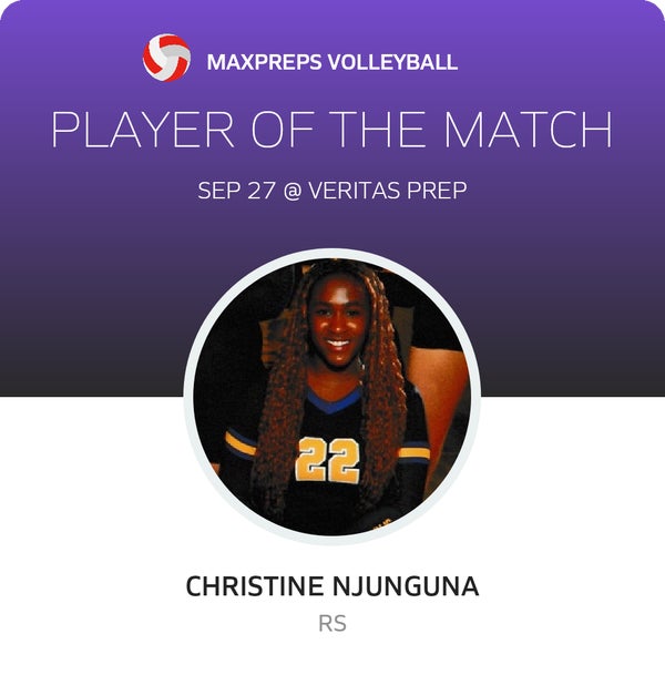 #19 Christine Njunguna Player of the Game badge
