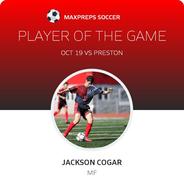 #16 Jackson Cogar Player of the Game badge