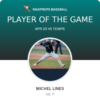 #15 Michel Lines Player of the Game badge
