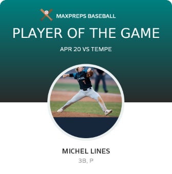 #15 Michel Lines Player of the Game badge