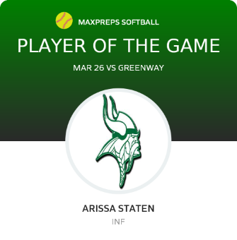 #7 Arissa Staten Player of the Game badge
