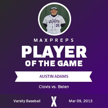 #15 Austin Adams Player of the Game badge