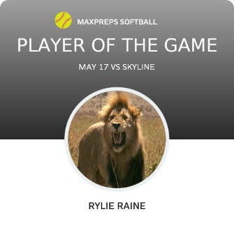 #3 Rylie Raine Player of the Game badge