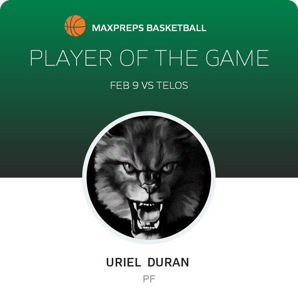 #1 Uriel Duran Player of the Game badge