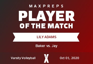#12 LILY ADAMS Player of the Game badge