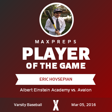 Eric Hovsepian Player of the Game badge