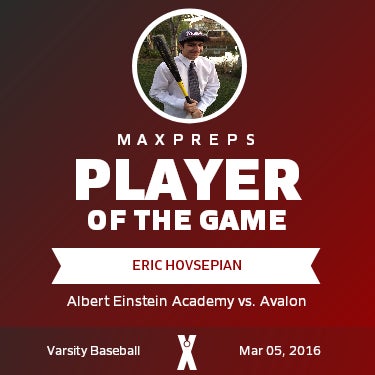 Eric Hovsepian Player of the Game badge