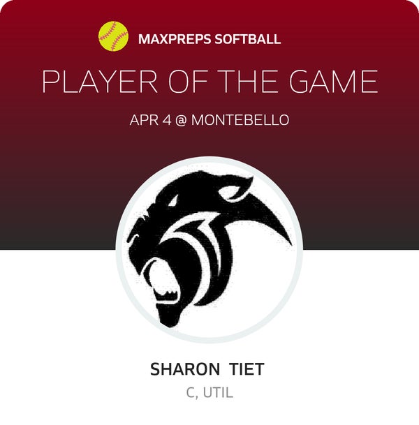 #18 Sharon Tiet Player of the Game badge