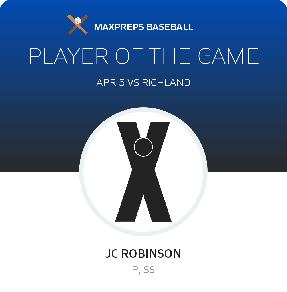 #2 JC Robinson Player of the Game badge