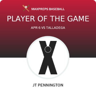 #13 Jt Pennington Player of the Game badge