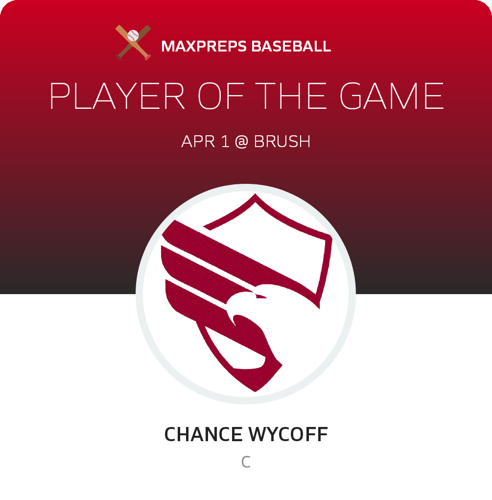 #2 Chance Wycoff Player of the Game badge