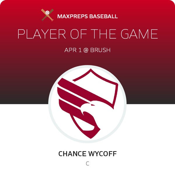 #2 Chance Wycoff Player of the Game badge