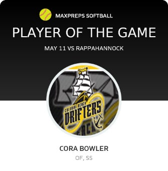 #20 Cora Bowler Player of the Game badge