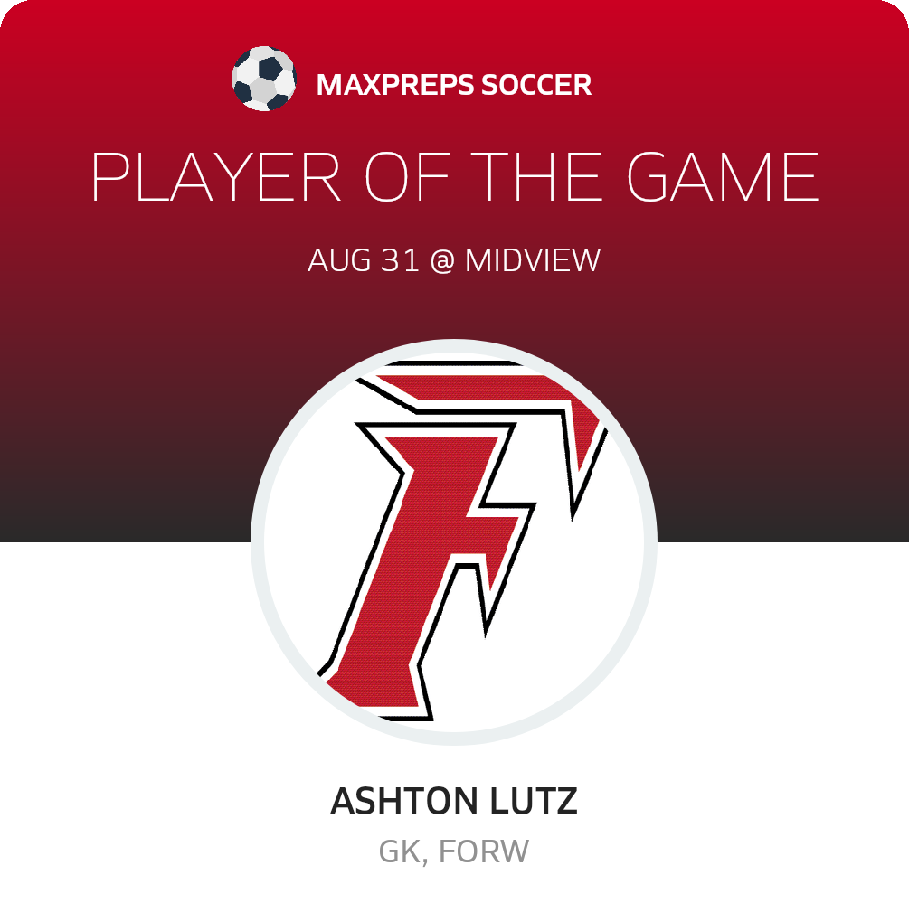 #00 Ashton Lutz Player of the Game badge
