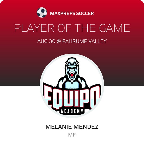 #7 Melanie Mendez Player of the Game badge