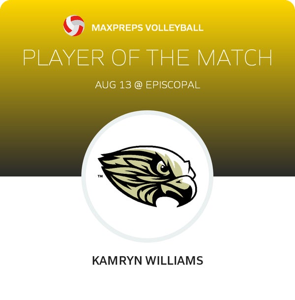 #14 Kamryn Williams Player of the Game badge