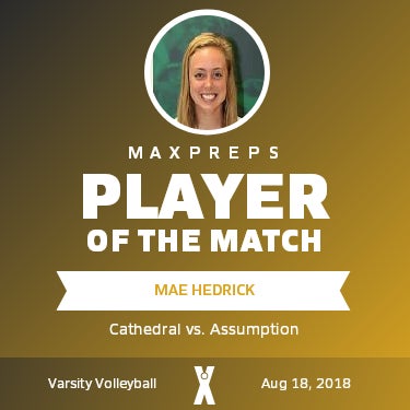 #6 Mae Hedrick Player of the Game badge
