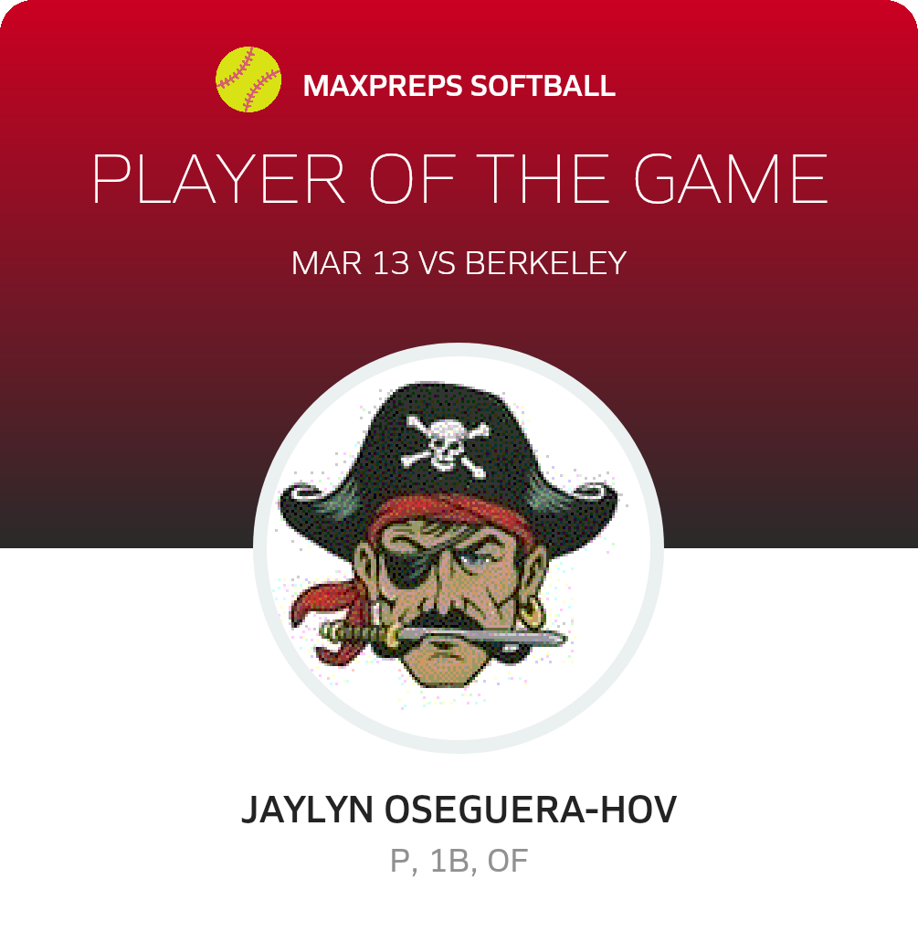 #2 Jaylyn Oseguera-Hov Player of the Game badge