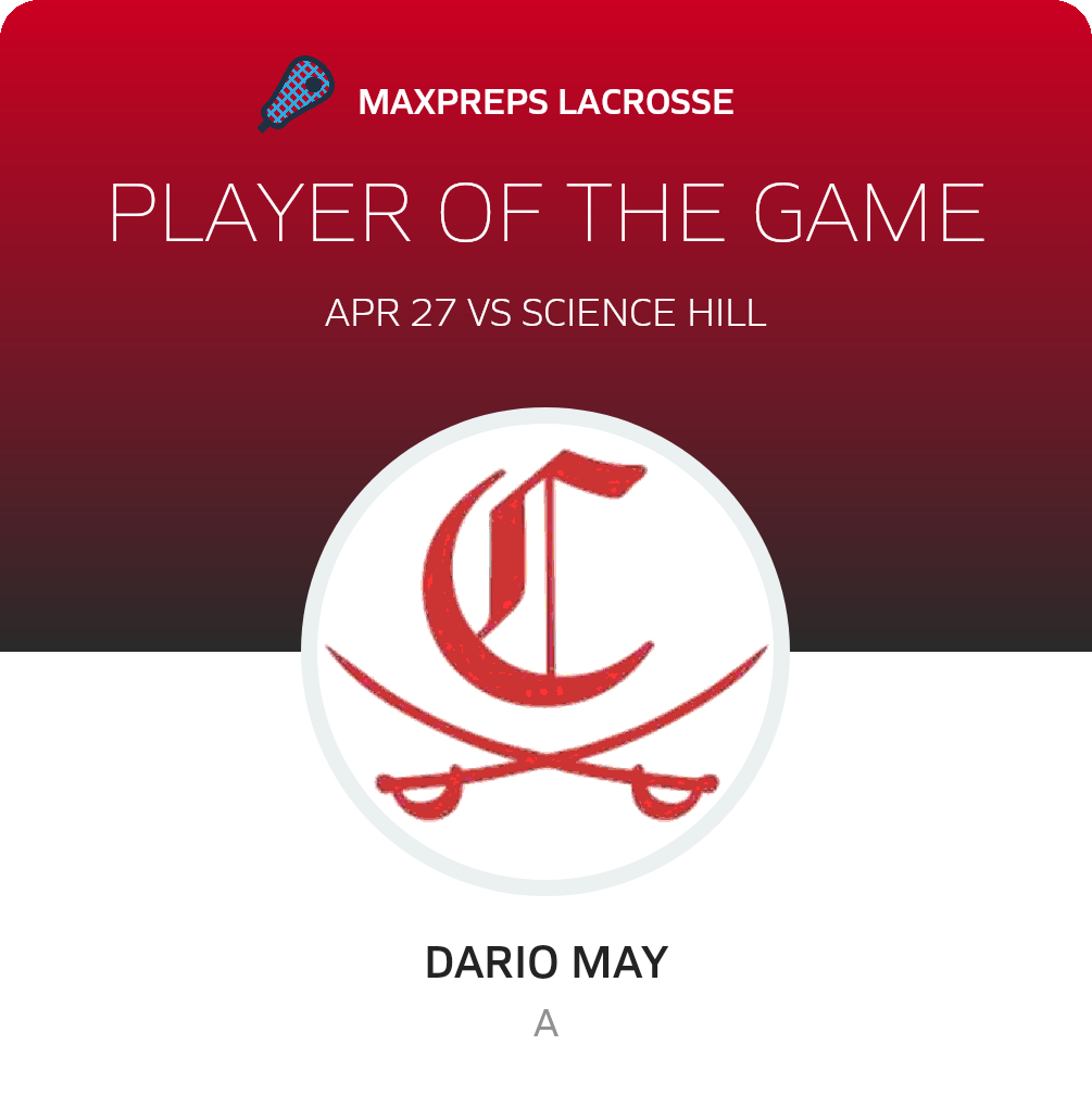 #11 Dario May Player of the Game badge