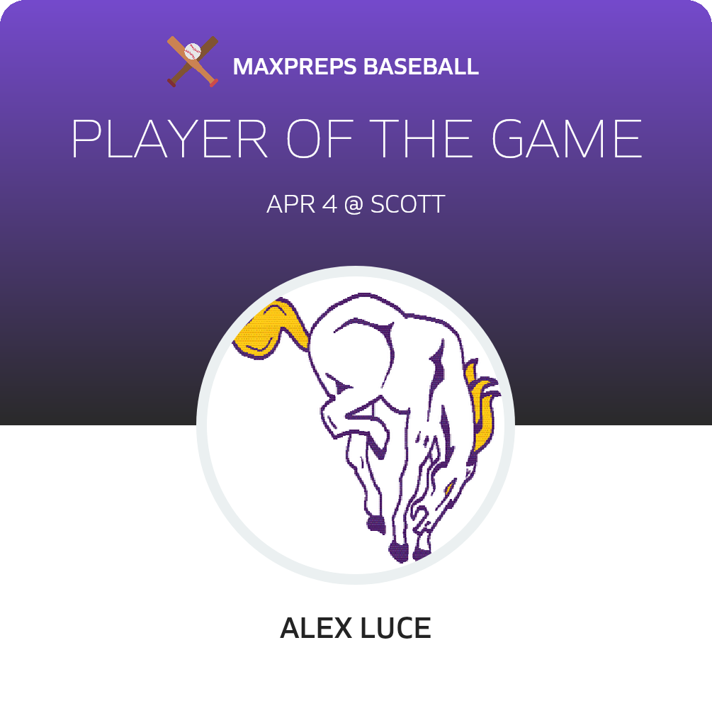 #13 Alex Luce Player of the Game badge