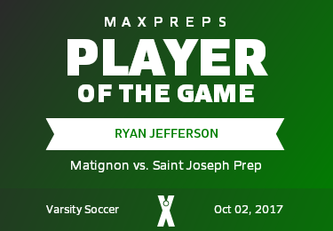 #8 Ryan Jefferson Player of the Game badge