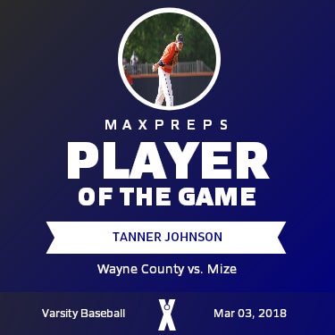 #16 Tanner Johnson Player of the Game badge