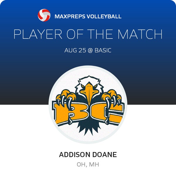 #15 Addison Doane Player of the Game badge
