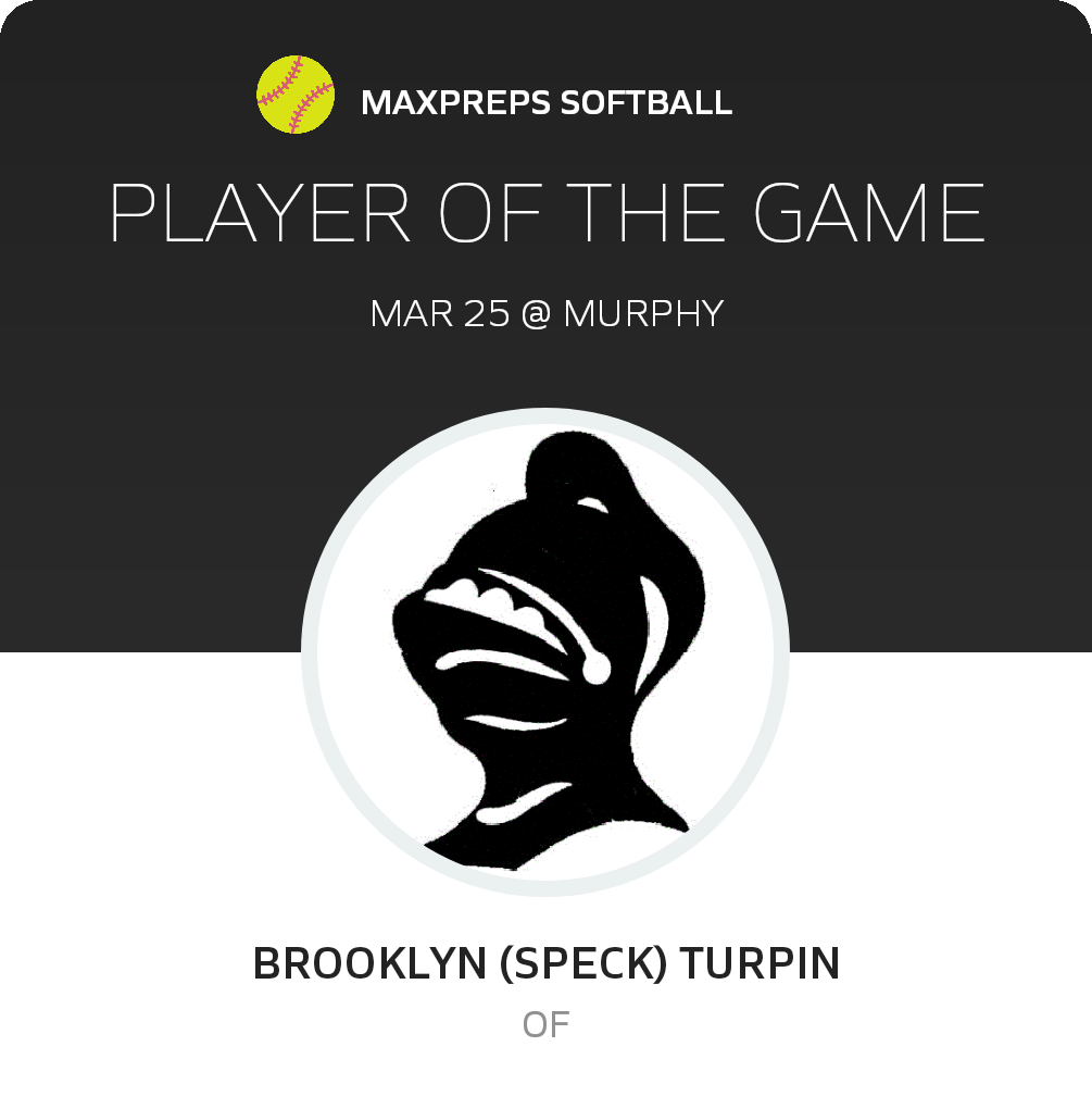 #1 B. Turpin Player of the Game badge