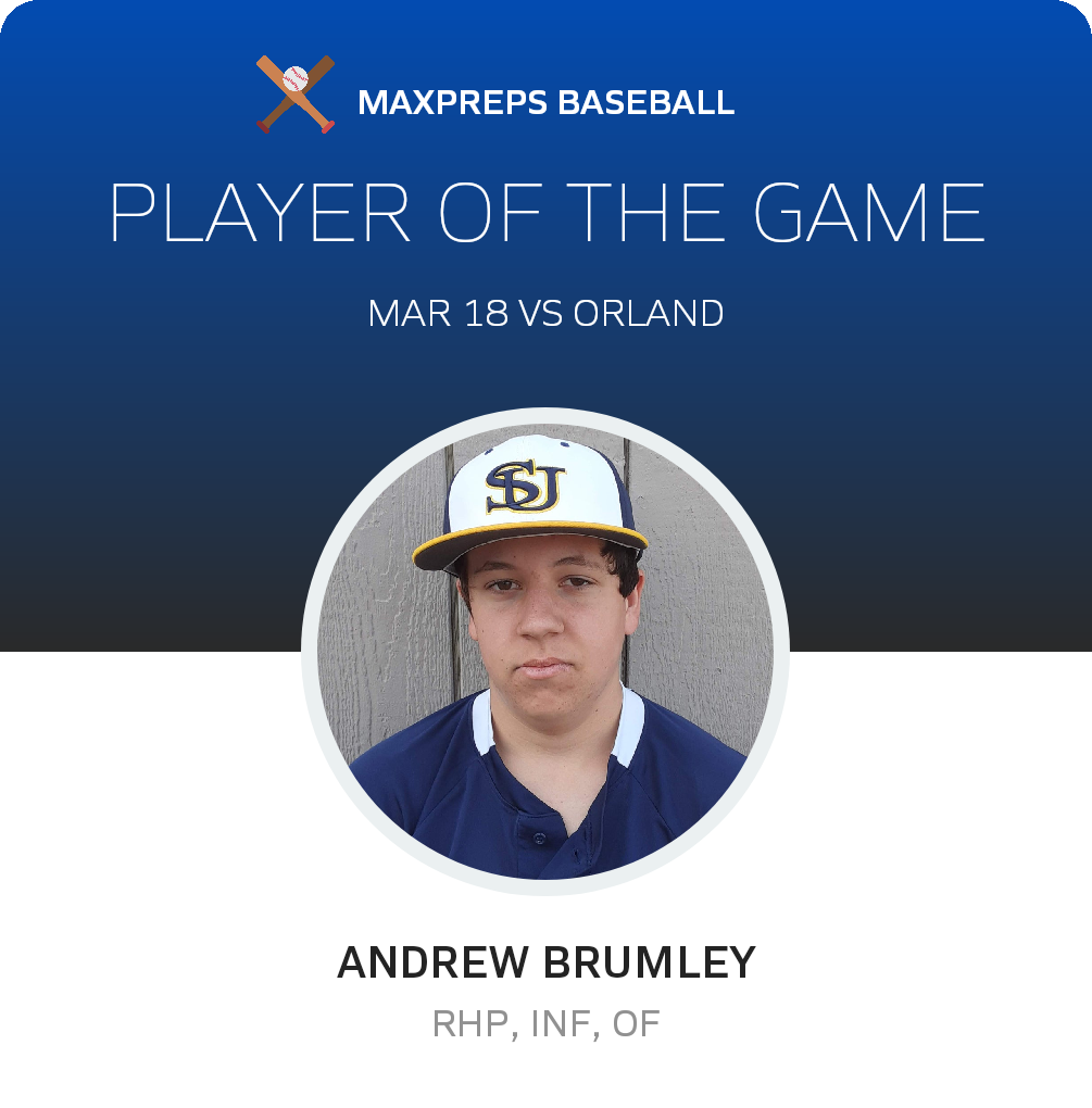 #4 Andrew Brumley Player of the Game badge