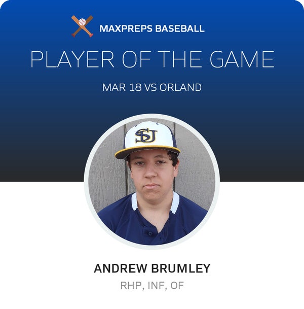#4 Andrew Brumley Player of the Game badge