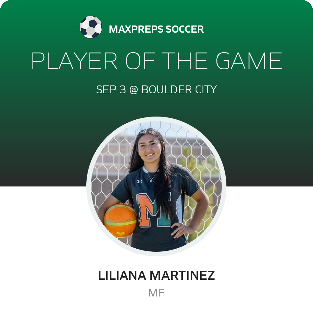 #4 Liliana Martinez Player of the Game badge