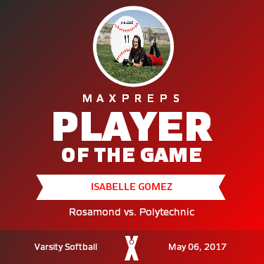 #11 Isabelle Gomez Player of the Game badge