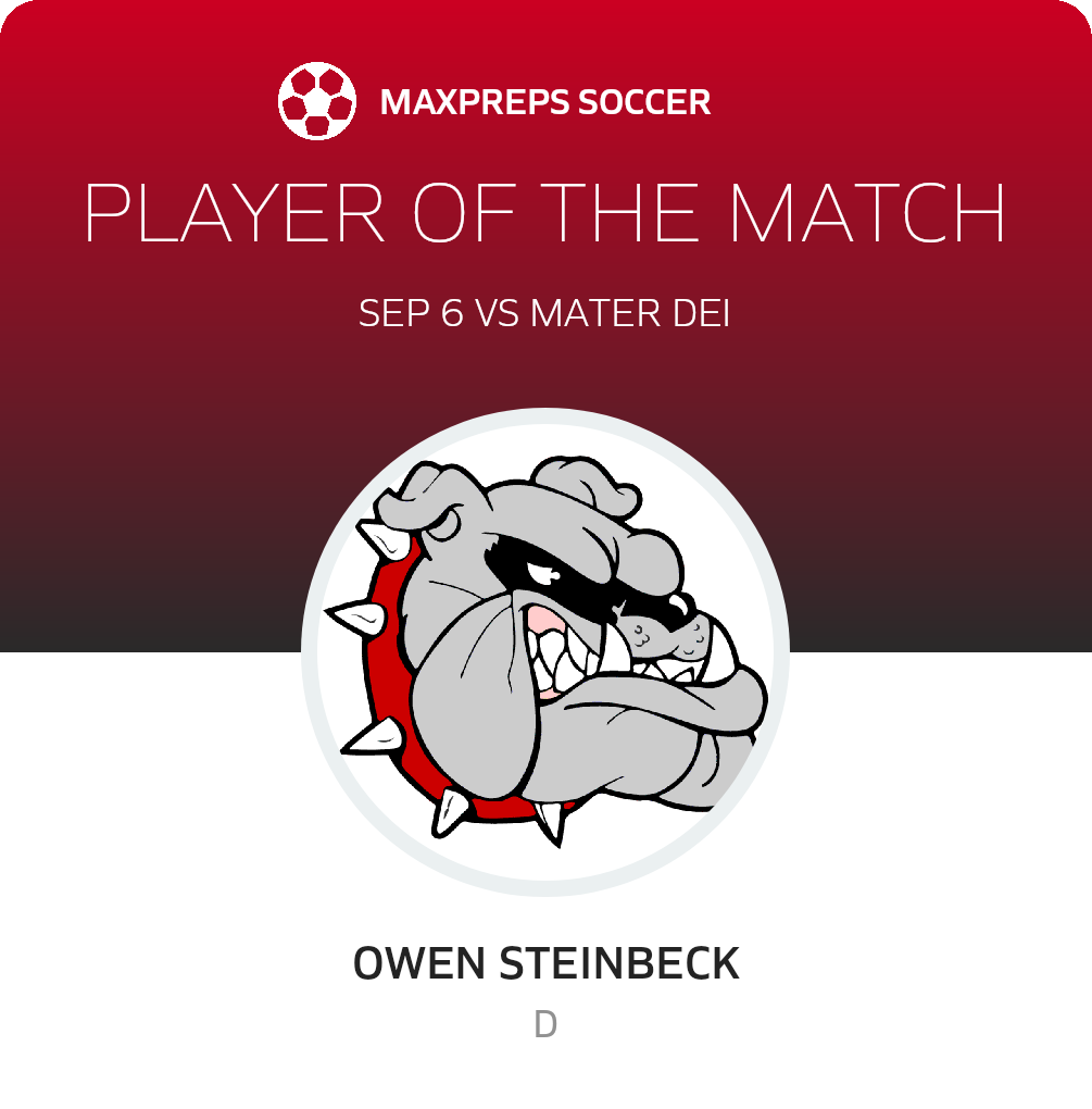 #24 Owen Steinbeck Player of the Game badge